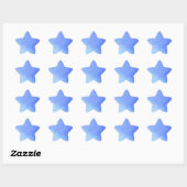Sticker Étoile aquarelle bleue (Feuille)