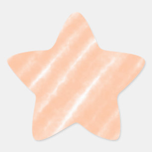 Sticker Étoile Aquarelle couleur Fuzz Peach Motif Abstrait