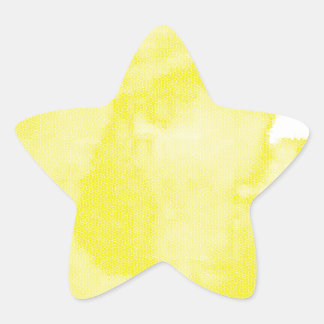 Sticker étoile Aquarelle Jaune