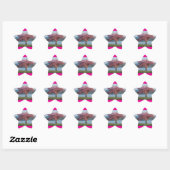 Sticker Étoile arbres en fleurs (Feuille)