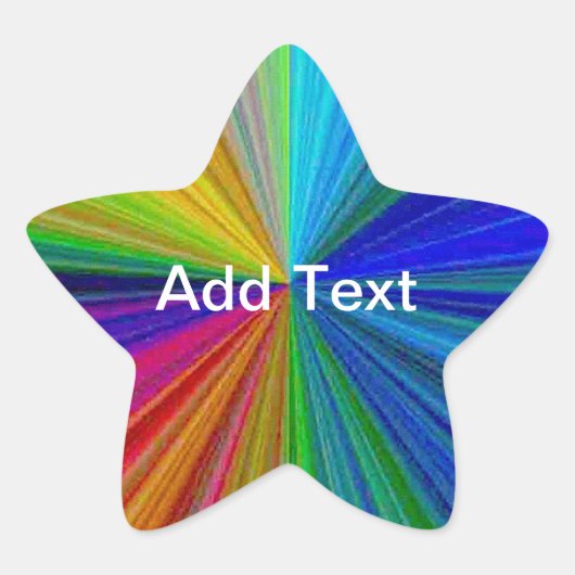 Sticker Étoile Arc arc-en-ciel circulaire (Devant)