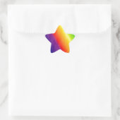 Sticker Étoile Arc-en-ciel (Sac)