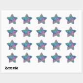 Sticker Étoile arc-en-ciel regen : (Feuille)