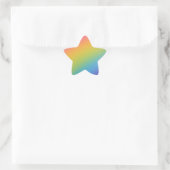 Sticker Étoile Arc-en-ciel teintes moyennes (Sac)