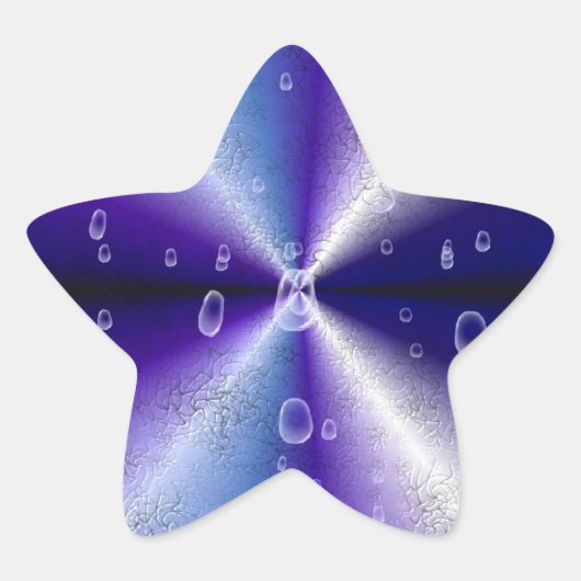 Sticker Étoile Arc-en-ciel violet (Devant)
