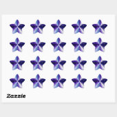 Sticker Étoile Arc-en-ciel violet (Feuille)