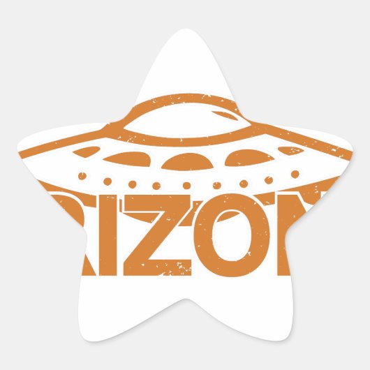 Sticker Étoile Arizona UFO (Devant)