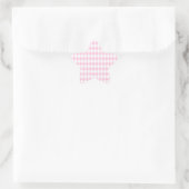 Sticker Étoile Arlequin rose et blanc (Sac)