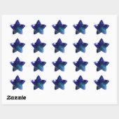 Sticker Étoile Arrière - plan spatial avec étoiles (Feuille)