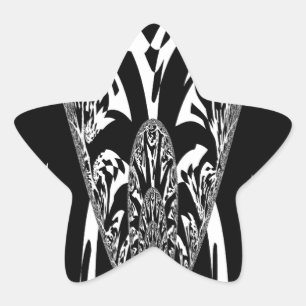 Sticker Étoile Art Abstrait africain