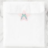 Sticker Étoile art de chat arc-en-ciel (Sac)