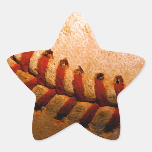 Sticker Étoile Art du baseball (Devant)