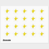 Sticker Étoile Au Moins Vous Avez Essayé - Yellow Star (Feuille)