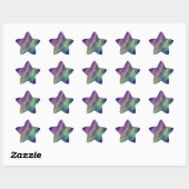 Sticker Étoile aurore prismatique : (Feuille)