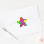 Sticker Étoile Autisme puzzle amour (Enveloppe)