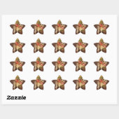 Sticker étoile avec les anges sur le bébé Jésus (Feuille)