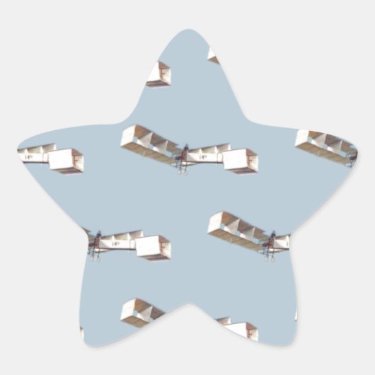 Sticker Étoile Avion Santos-Dumont 14 Bis (Devant)