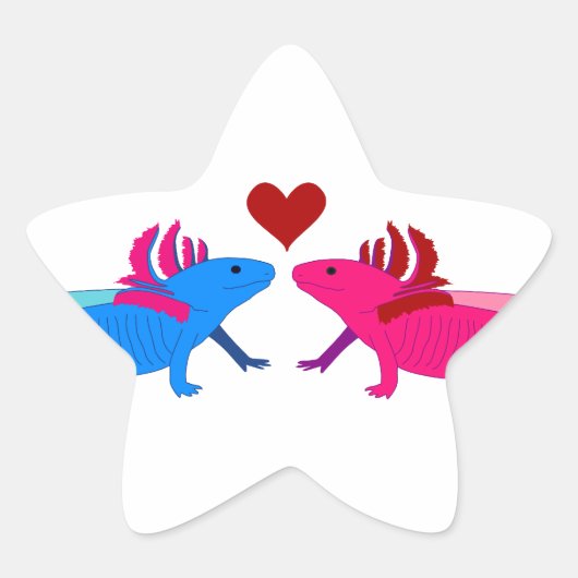 Sticker Étoile Axolotl (Devant)