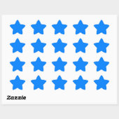 Sticker Étoile Azure (couleur solide) (Feuille)