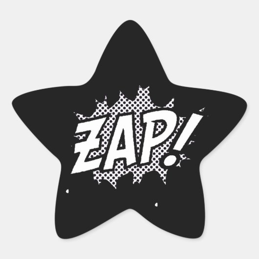 Sticker Étoile B&Wzappower (Devant)