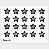 Sticker Étoile B&Wzappower (Feuille)