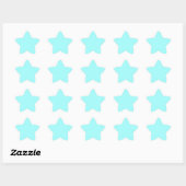 Sticker Étoile Baby Blue Color Customisé Designer (Feuille)