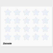Sticker Étoile baby blue stripes (Feuille)