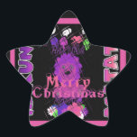 Sticker Étoile Baby pink Beautiful Merry Christmas Hakuna Matata<br><div class="desc">Baby pink Beautiful Merry Christmas Hakuna Matata</div>