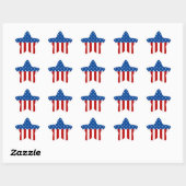 Sticker Étoile Bannière étoilée (Feuille)
