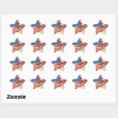 Sticker Étoile Bannière étoilée (Feuille)