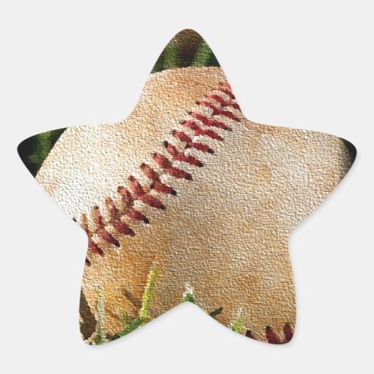 Sticker Étoile Baseball (Devant)