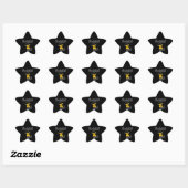 Sticker Étoile Basket-ball #4 (Feuille)