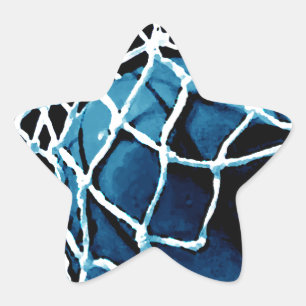 Sticker Étoile Basket bleu