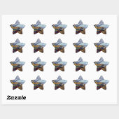 Sticker Étoile Bateaux de pêche sur la plage (Feuille)