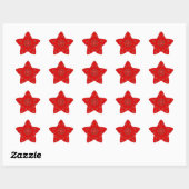 Sticker Étoile BBQ Red Paisley Western (Feuille)