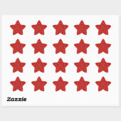 Sticker Étoile BBQ Red Paisley Western (Feuille)