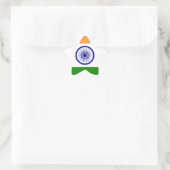 Sticker Étoile Beau drapeau indien "Tiranga" (Sac)
