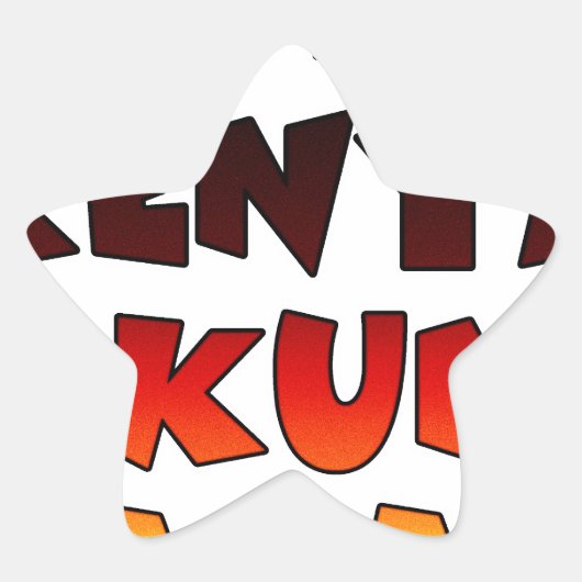 Sticker Étoile Beau Jambo Kenya Hakuna Matata Beau Art (Devant)