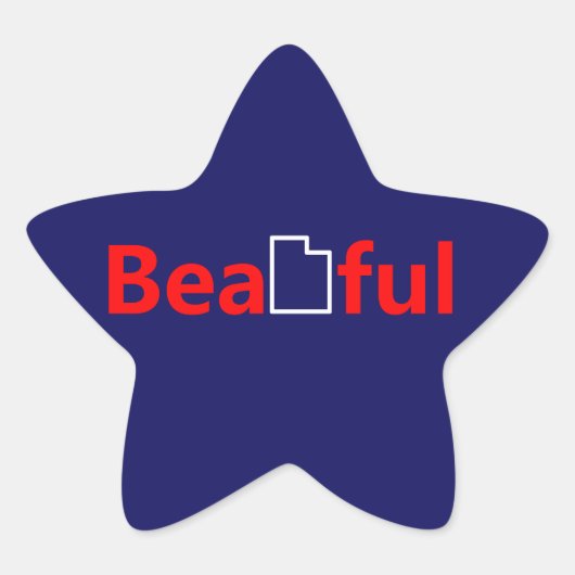 Sticker Étoile Beautiful (Devant)