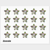 Sticker Étoile Beaux succulents (Feuille)