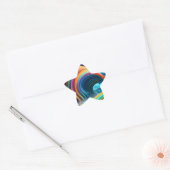 Sticker Étoile Belle cascade arc-en-ciel (Enveloppe)