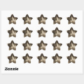 Sticker Étoile Belle Chat à la Sepia (Feuille)