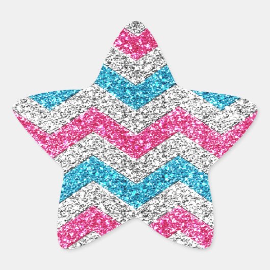 Sticker Étoile Belle parties scintillant girly tendance brillant  (Devant)