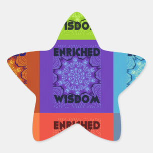 Sticker Étoile Belle Pop Art Extraordinaire belle Impression : En