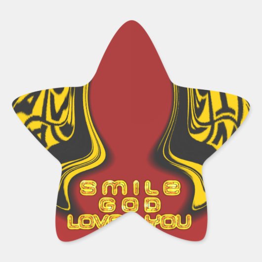 Sticker Étoile Bénédiction d'en haut : L'Amour de Dieu Salutation (Devant)