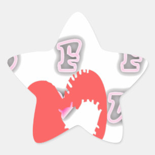 Sticker Étoile BFF. Best Friends Forever : I Love You Art Print