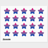 Sticker Étoile Bi Flag Flies (Feuille)