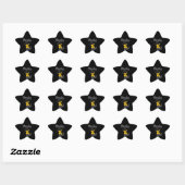 Sticker Étoile Bicyclage poussette #4 (Feuille)