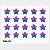 Sticker Étoile Bisexual pride (Feuille)