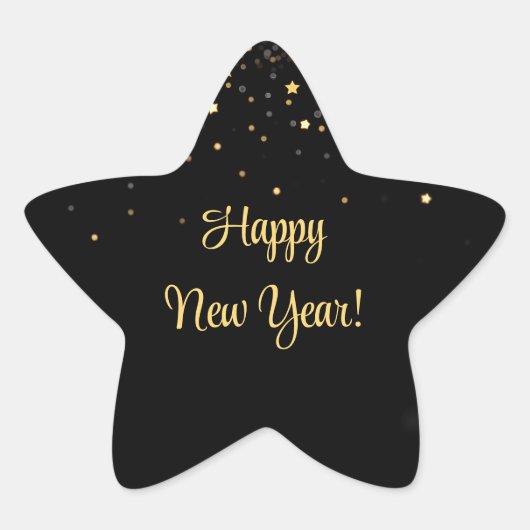 Sticker Étoile Bites & Bubbles New Years Eve (Devant)